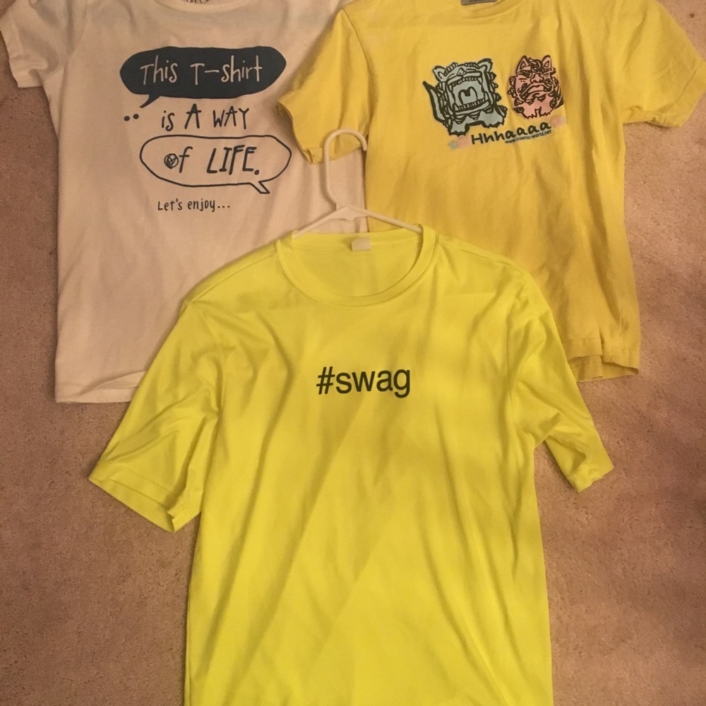 3 random t shirts